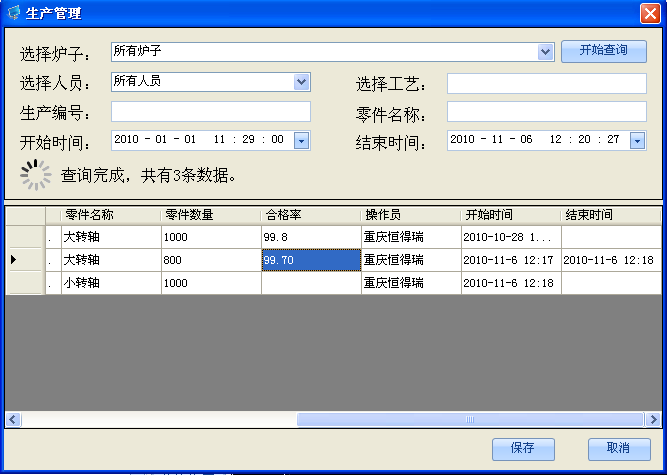 車間DCS/工業(yè)爐、電爐群控系統(tǒng) 生產(chǎn)管理/合格率控制
